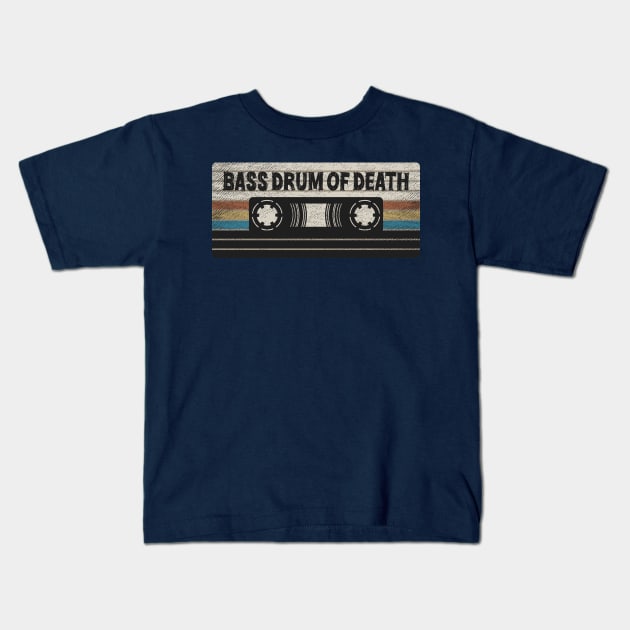 Bass Drum of Death Mix Tape Kids T-Shirt by getinsideart